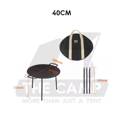 Naturehike Large Grill Pan Cast Iron Non Stick Coating Outdoor Camping BBQ Wok Frying Cooking Cookware NH20SK0037