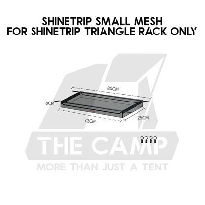 Outdoor Triangle Hanging Rack Aluminum Mesh Camping Hanger Tripod Shelf Stand Tableware Organizer Double Level Shinetrip