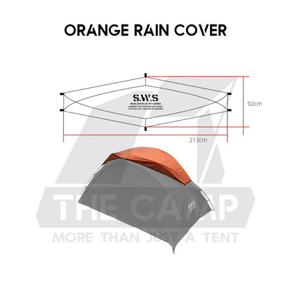 Wellhike SWS 2 Person Hiking Tent Morning Mist Lightweight Portable with Mesh Outdoor Camping Solo Khemah Rain Cover