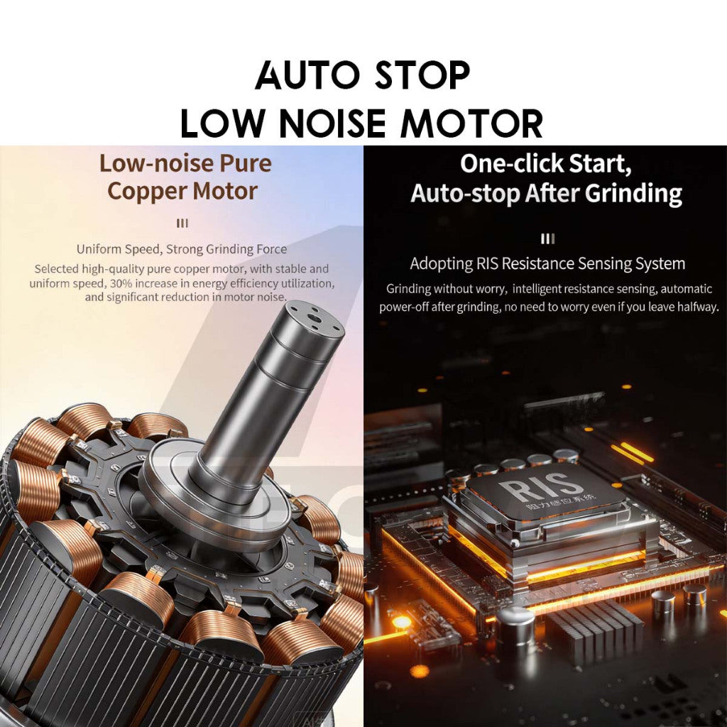 Cliton Electric Grinder Auto Stop Ceramic / 420 Stainless Steel Burr Coffee Machine Maker Outdoor KMDJ-2CW KMDJ-2AW