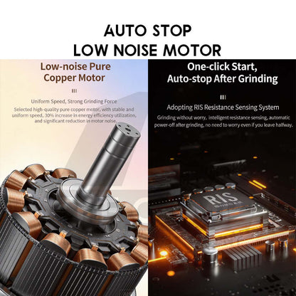 Cliton Electric Grinder Auto Stop Ceramic / 420 Stainless Steel Burr Coffee Machine Maker Outdoor KMDJ-2CW KMDJ-2AW