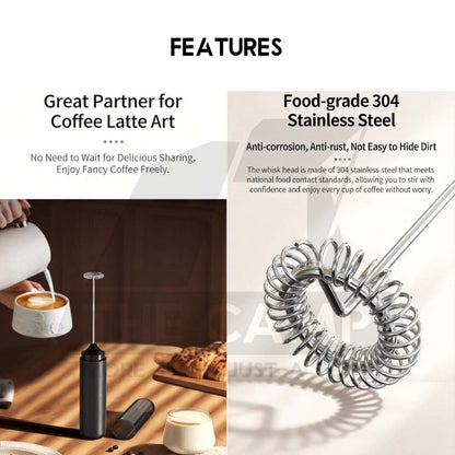 Cliton Milk Frother Foam Maker Coffee Egg Beater Mixer Food Grade Material Frappe Latte Matcha KJBQ-65 KJBQ-64