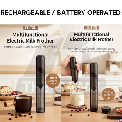 Cliton Milk Frother Foam Maker Coffee Egg Beater Mixer Food Grade Material Frappe Latte Matcha KJBQ-65 KJBQ-64
