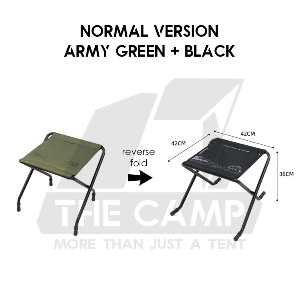 Shinetrip Dual Height / Color Adjustable Stool with Handle Leg Rest High Low Large Portable Chair Kerusi Lipat A558