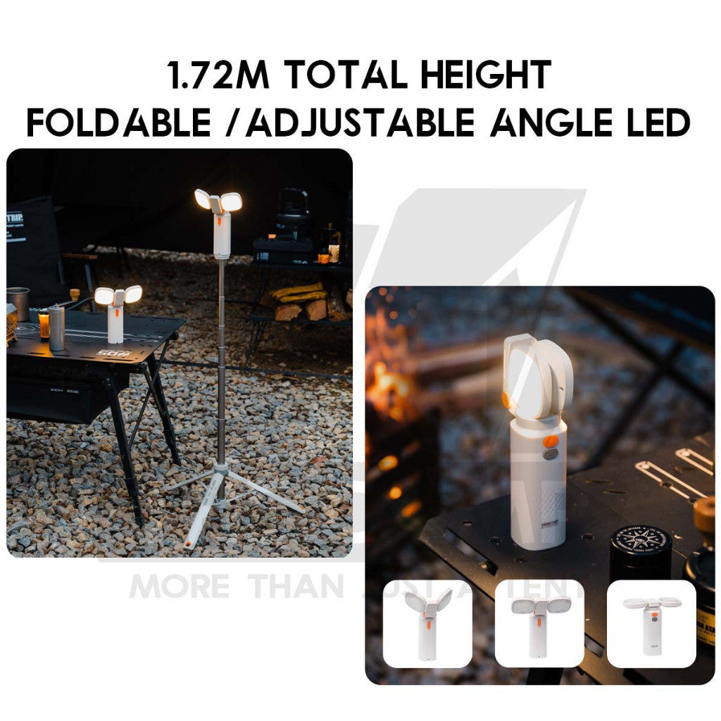 Shinetrip A590 Tripod Light 1.72m Tactical Telescopic Aluminium LED Work Stand Magnet Adjustable Lamp Outdoor Camping