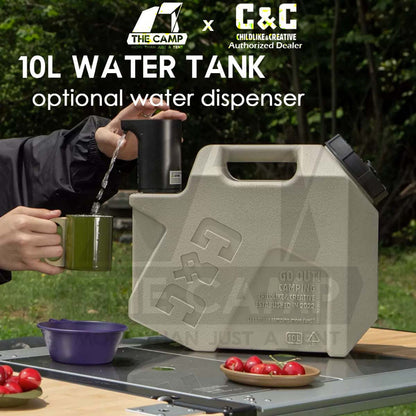 CC 10L Water Tank Bucket with Optional Water Dispenser Pump Outdoor Camping Accessories Picnic Hiking Fishing