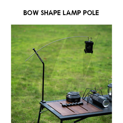 Wellhike SWS Lamp Pole Adjustable Light Stand Tripod for IGT Table Panel Outdoor Camping Lampu Lantern Hanger Rod