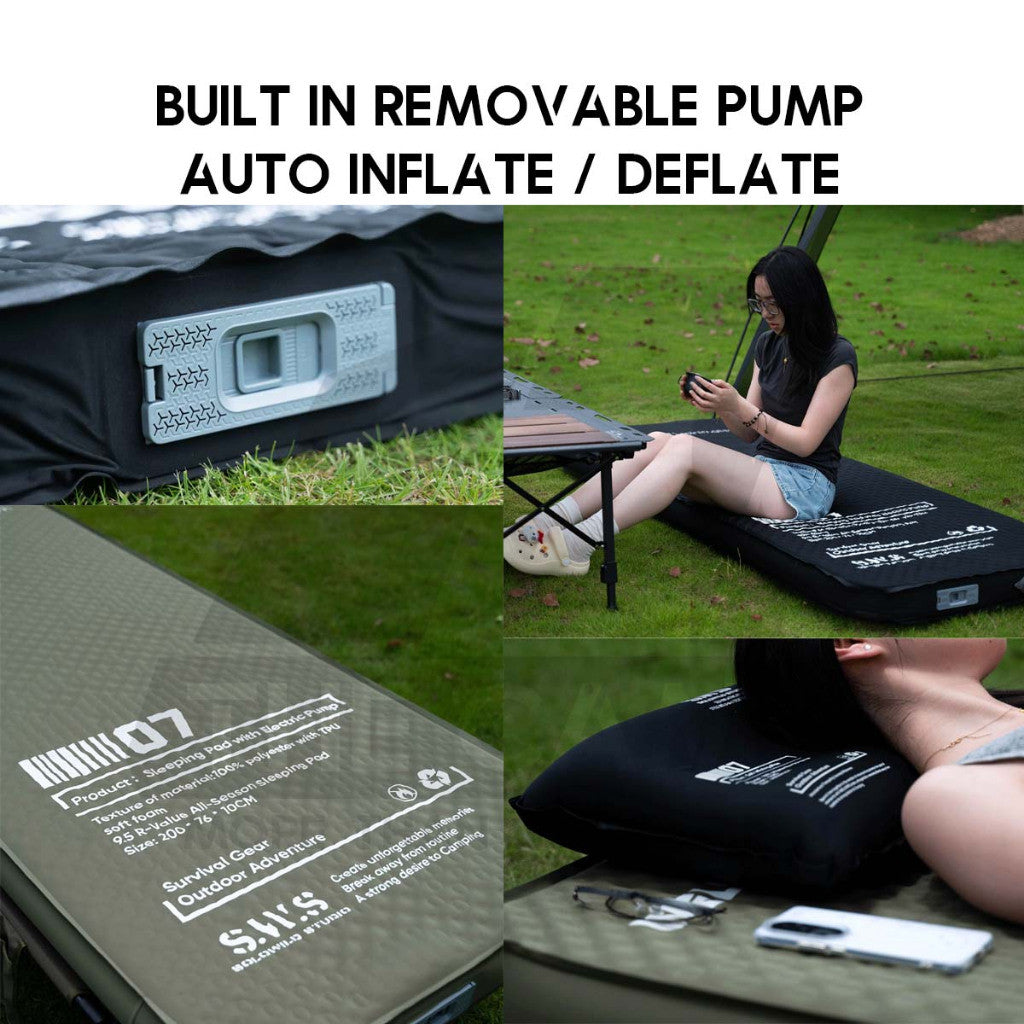Wellhike SWS 3D Sponge Bed 10cm R Value 9.5 Outdoor Camping 10cm Sponge 3D Mattress Bed Katil Tilam
