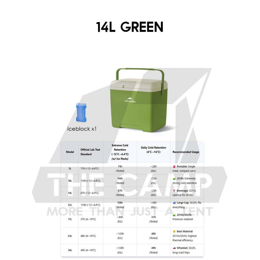 Naturehike JY PU Cooler Ice Box Pro 5L 14L18L 32L 17L 24L 36L Wheel Camping Outdoor Refrigerator Freezer CNK2450CF012