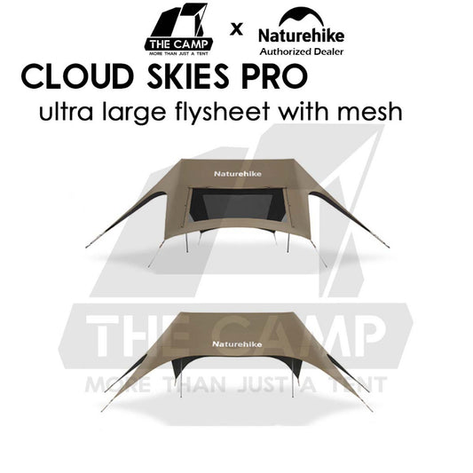 Naturehike Cloud Skies PRO 860 960 Tarp Flysheet TiBlack Coating Outdoor Camping Waterproof Awning Mesh CNK2650WS023