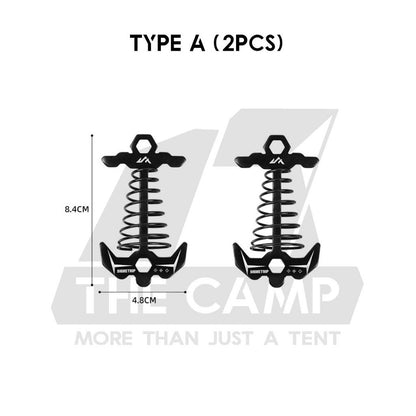 Shinetrip Deck Peg Fishbone Fish Bone Aluminium Carabiner Tarp Flysheet Pole Tent Khemah A572