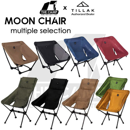 Tillak Moon Chair Low Back High Back 1000D Cordura Foldable Outdoor Camping Compact Size Kerusi Healing