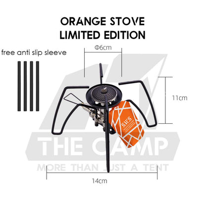 Wellhike SWS Spider Stove with Accessories Black Titanium Windshield Valve Turning Knob Regular Assist Bag Plate Rack