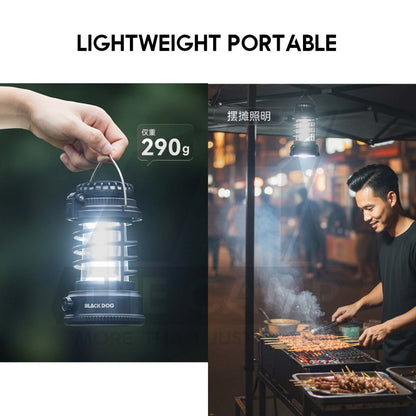 Blackdog ZM039 Light with Fan 2 in 1 Outdoor Camping Lamp Lantern Tripod Lampu CBD2550ZM039