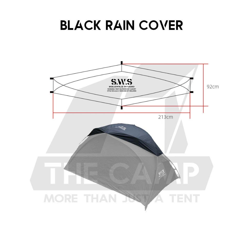 Wellhike SWS 2 Person Hiking Tent Morning Mist Lightweight Portable with Mesh Outdoor Camping Solo Khemah Rain Cover