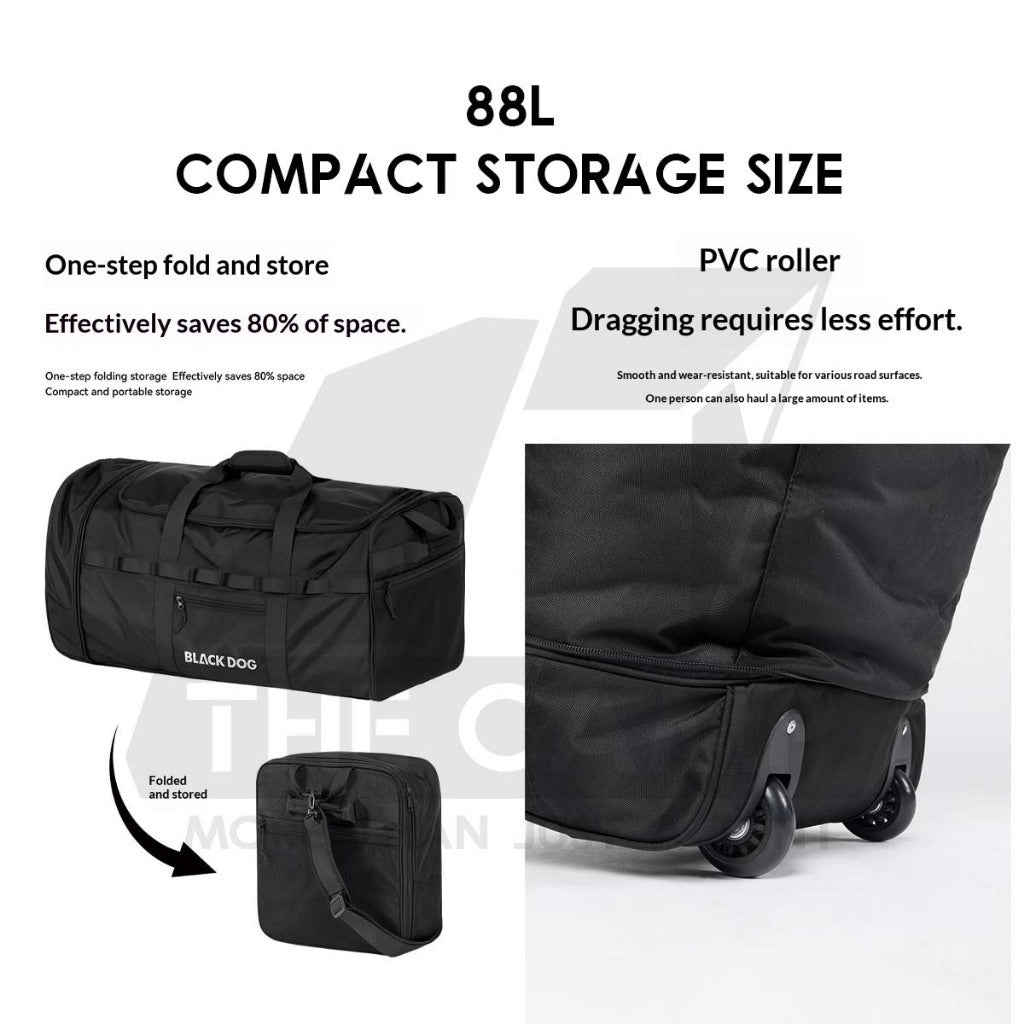Blackdog Wheel Storage Bag 123L 88L Large Capacity Big Outdoor Camping Equipment Case Beg Besar CBD2550XB018