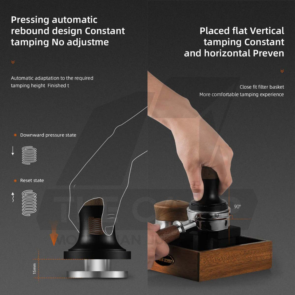 MHW-3BOMBER Flash Constant Pressure Coffee Tamper 2.0 30 Pound 58mm Spring Espresso T6101