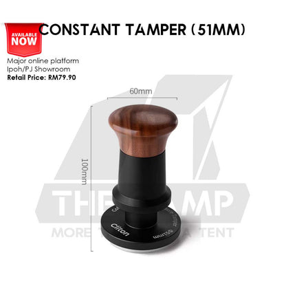 Cliton Constant Tamper 51mm 30lbs Coffee Accessories Constant Pressure Espresso Constant Force CL-YFC06