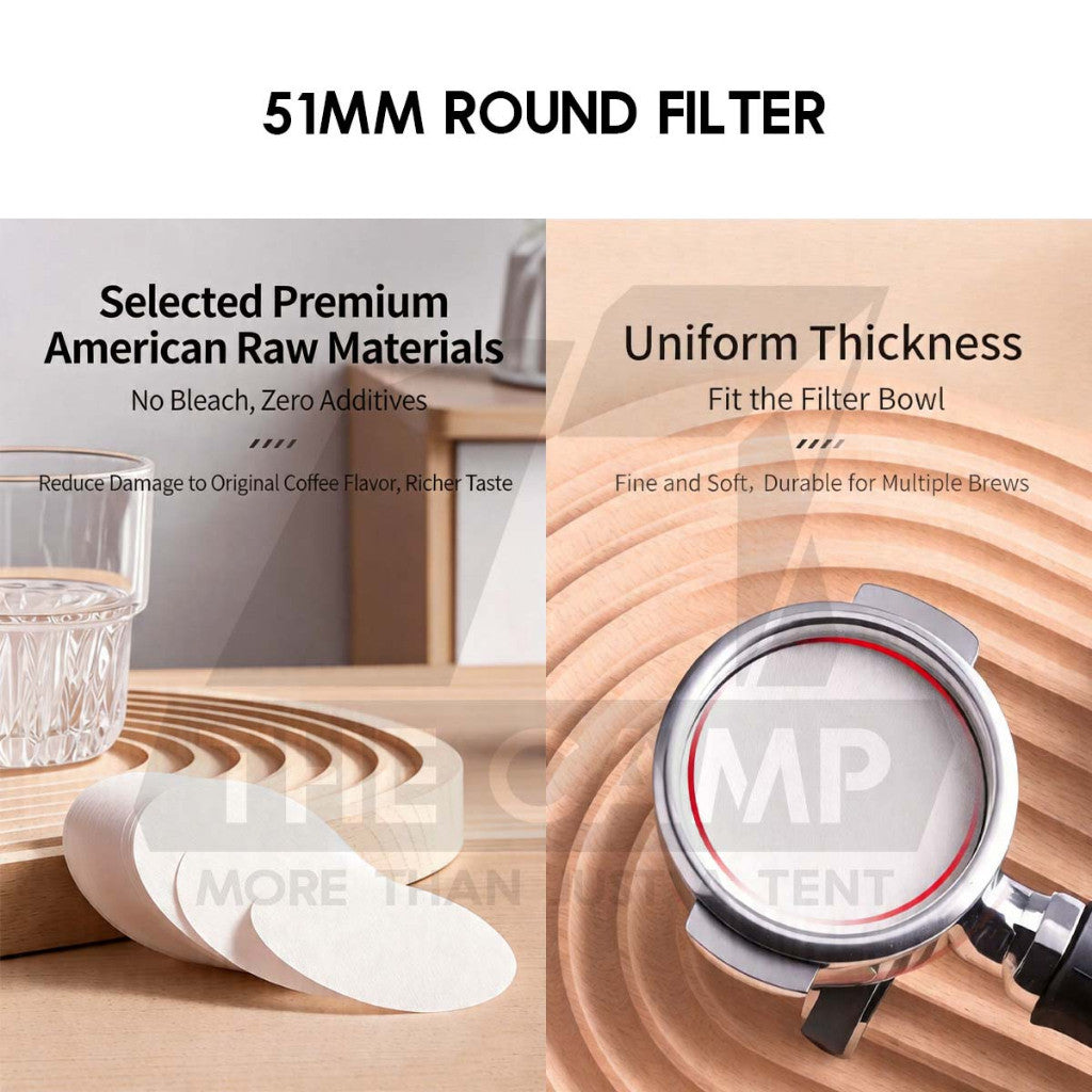 Cliton Coffee Filter Paper V60 Pour Over / 51mm Round Filter for Coffee Machine