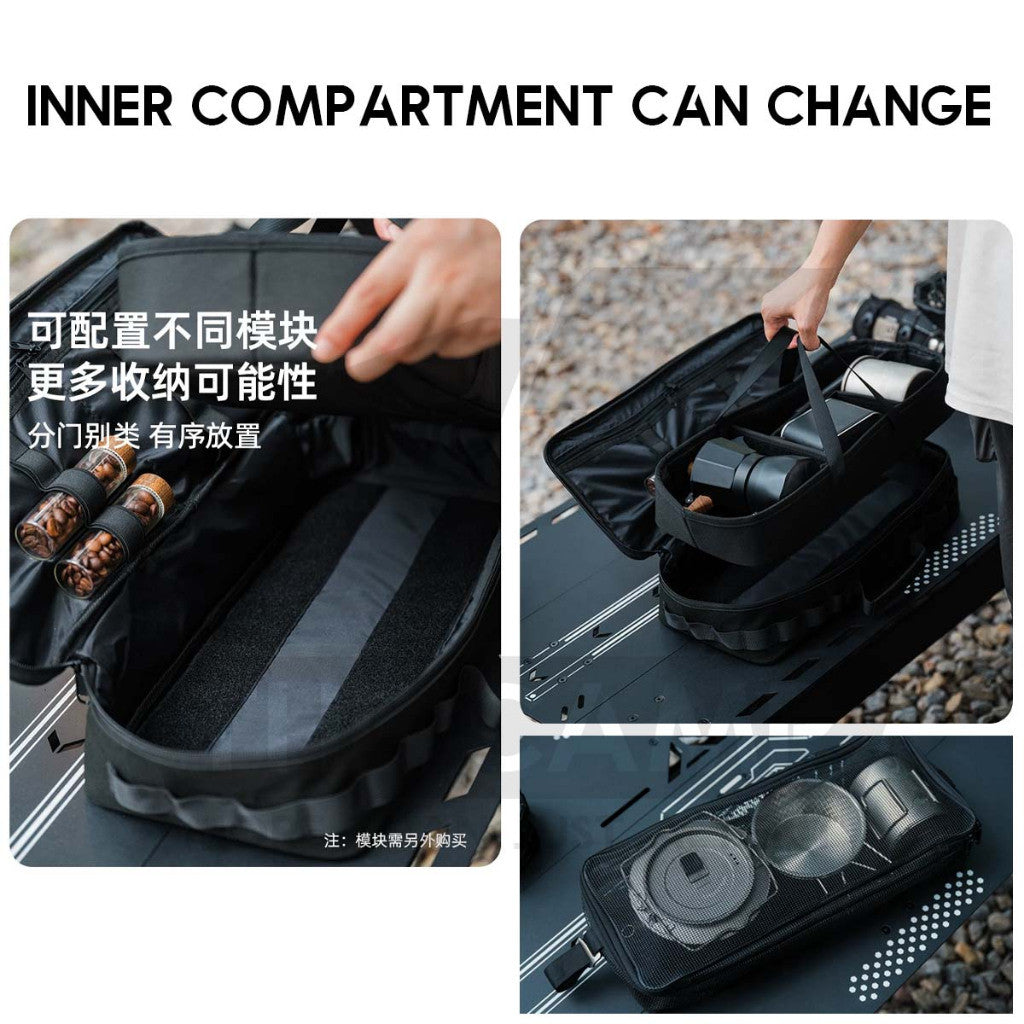 Shinetrip Modular Storage Bag Mesh Inner Compartment Equipment Coffee Light Lamp Tool Beg Outdoor Camping A534