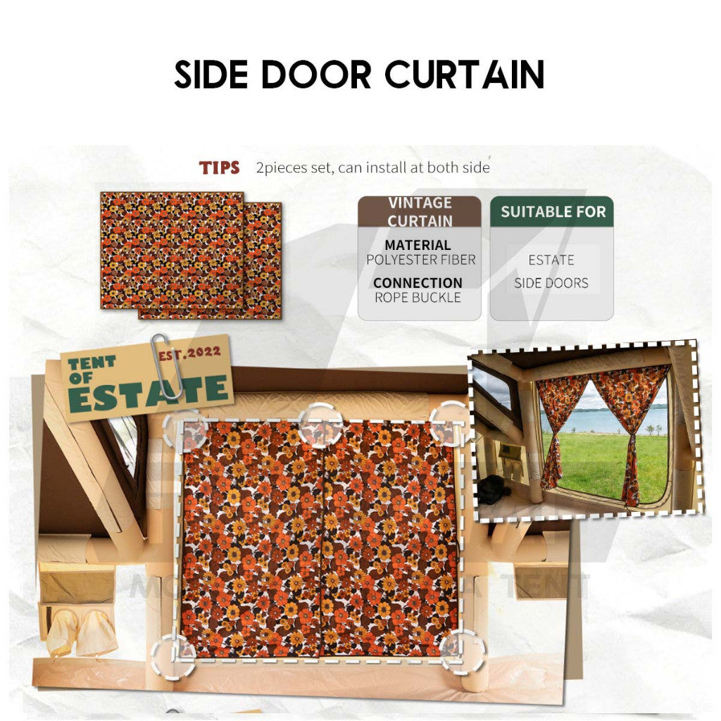 CC Estate 14.6 Inflatable Air Tent Accessories Retro Vintage Style Whimsical Outdoor Camping Pump Khemah Angin