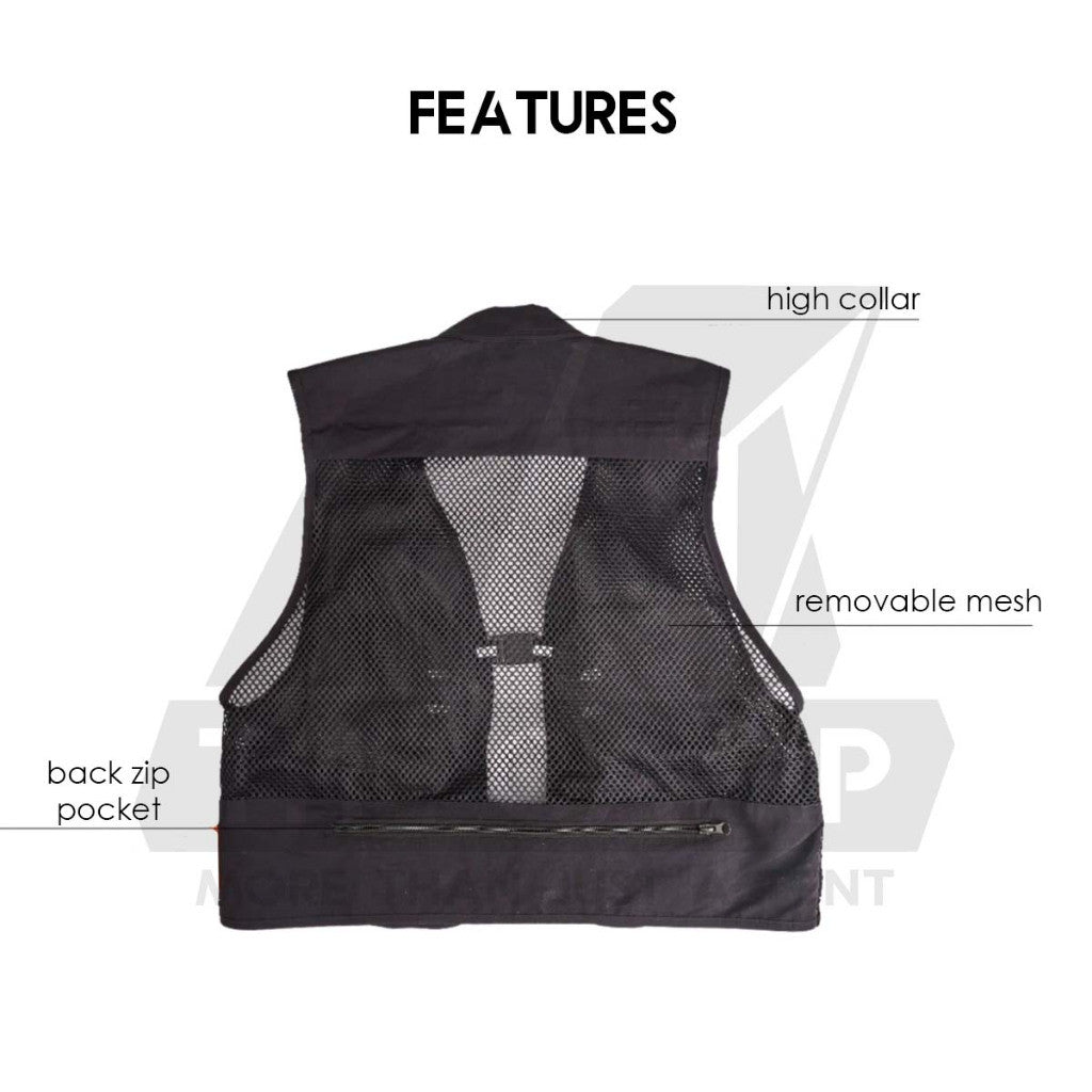 TheCamp Sleeveless Casual Vest Outdoor Camping Fishing Hiking Picnic Mesh Type