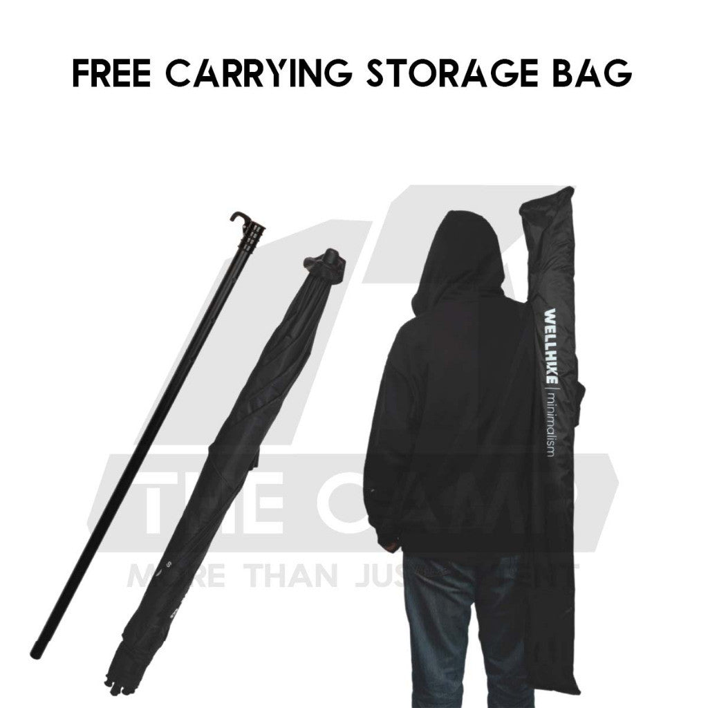 Wellhike SWS Outdoor Umbrella Screen Tarp Light Water Base Stand Parasol Camping Fishing Picnic Sunscreen Tent