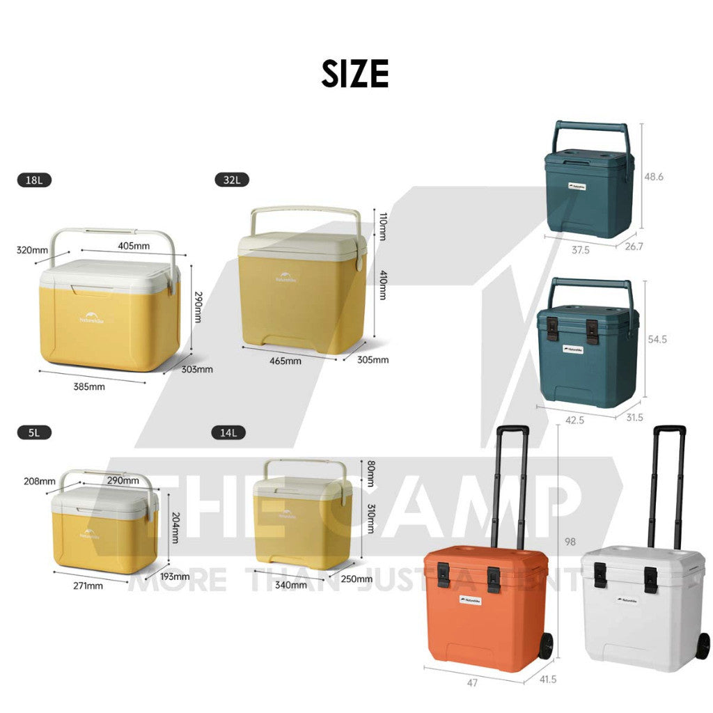 Naturehike JY PU Cooler Ice Box Pro 5L 14L18L 32L 17L 24L 36L Wheel Camping Outdoor Refrigerator Freezer CNK2450CF012