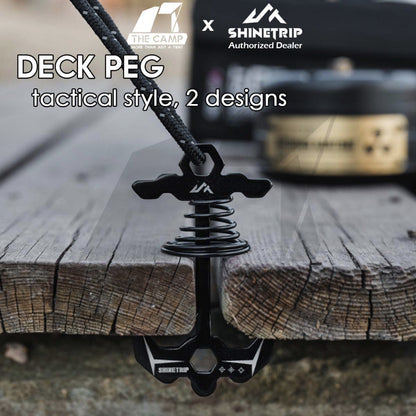 Shinetrip Deck Peg Fishbone Fish Bone Aluminium Carabiner Tarp Flysheet Pole Tent Khemah A572