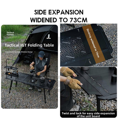 Shinetrip Tuoyu Tactical IGT Table 3.5 /  5 unit  Adjustable Height Expandable Side Outdoor Camping Modular Meja A584