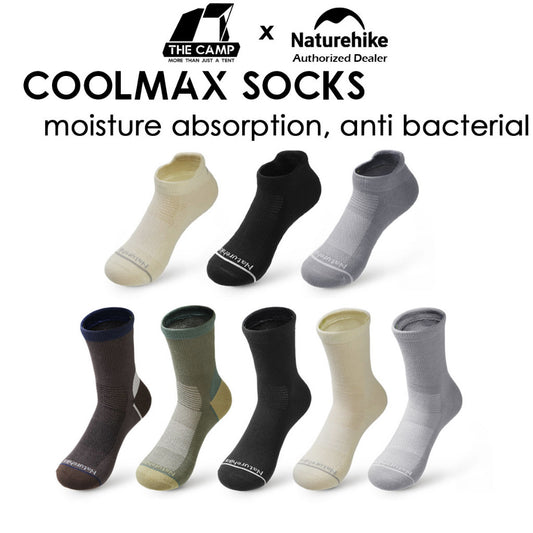 Naturehike CoolMax Socks Wind Walked Quick Dry Anti Bacterial Hiking Daily Wear Shoes Stokin CYY2551FS010 CYY2551FS011