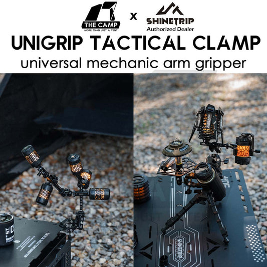 Shinetrip Unigrip Tactical Clamp Universal Lamp Gripper for 19 Tornado Accessories Fan Clip Tripod Light Stand Pole A556