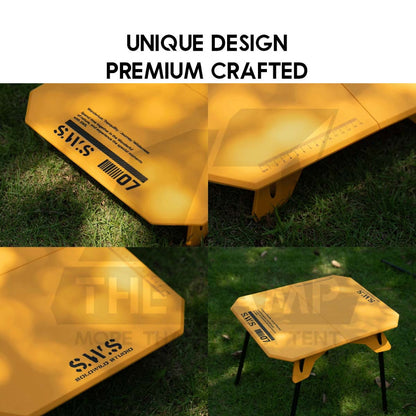 Wellhike SWS Foldable ABS Table Outdoor Camping Folding Foldable Compact Lightweight 2 Height Cup Bowl Plate Coffee