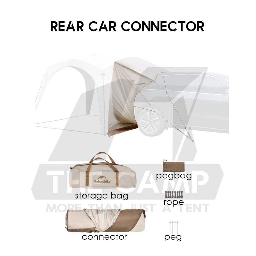 Naturehike Auto Dome Shelter Accessories Tarp Inner Tent Extension Flysheet Door Mesh TPU Cloth Groundsheet CNK230WS014