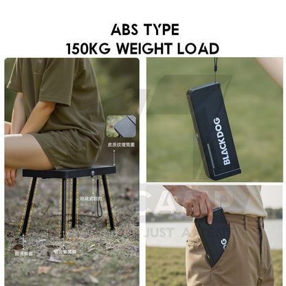 Blackdog Tactical Stool Aluminium Cloth ABS Folding Ultralight Portable Chair Outdoor Camping Bangkul Lipat CBD2650JJ011