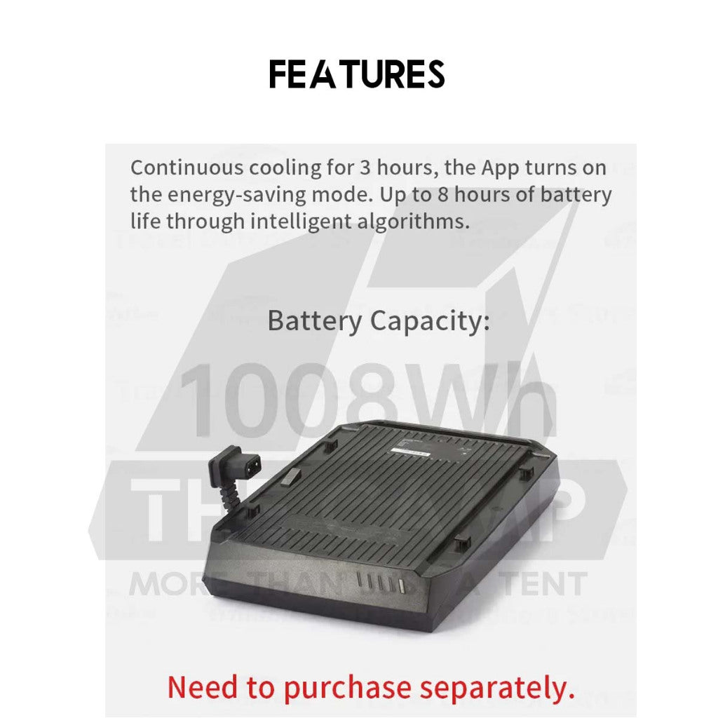 Naturehike x Ecoflow Air Cond Portable Outdoor Camping Rapid Cooling 1200W Tent Travel Caravan Battery CNH22DQ005