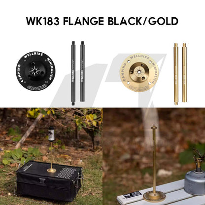 Wellhike SWS Light Stand Tripod Lamp Pole Outdoor Camping Lampu Lantern Hanger Rod Flange