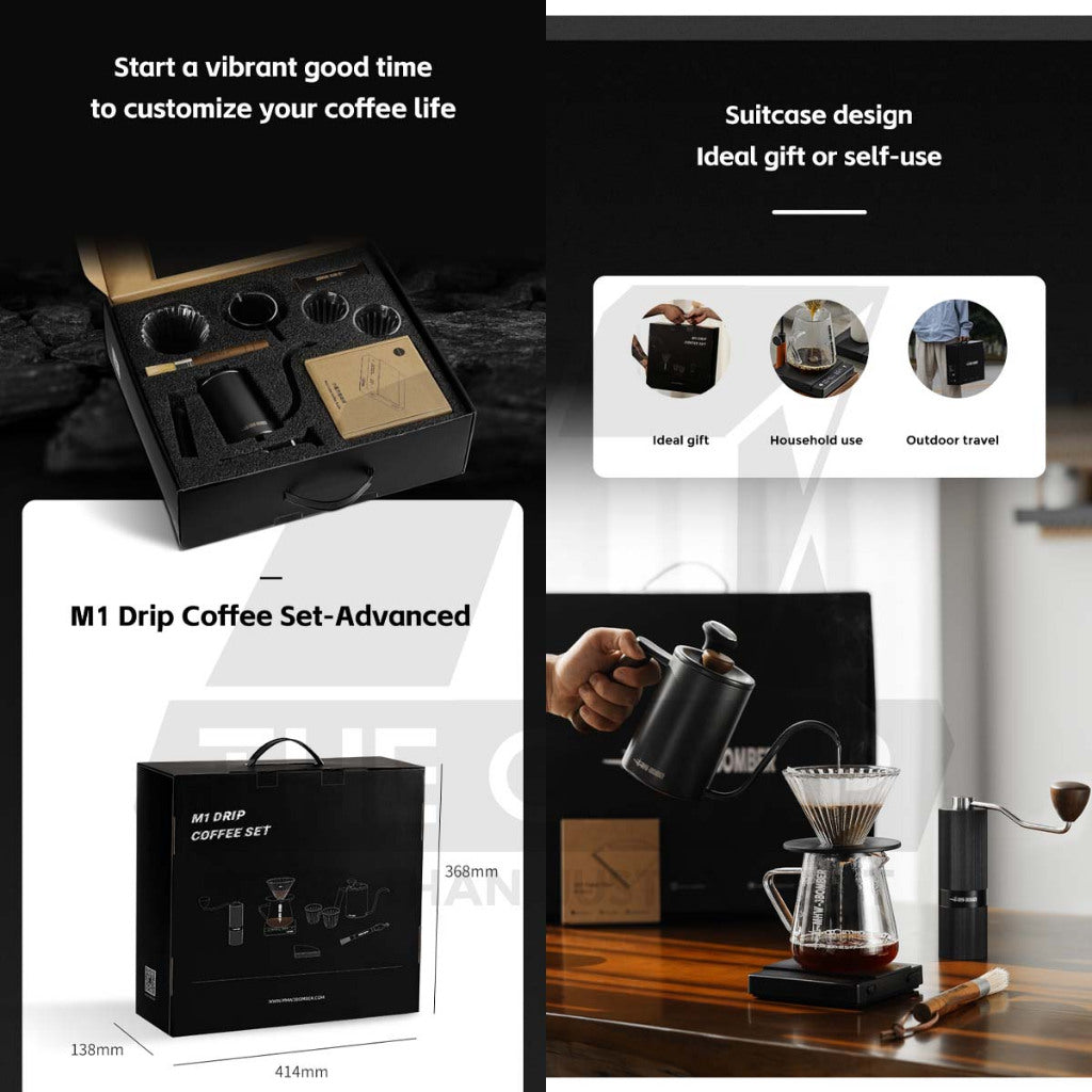 MHW-3BOMBER M1 Drip Coffee Gift Set Grinder Pour Over Set Coffee set 7 pcs Set Outdoor Camping CS5466