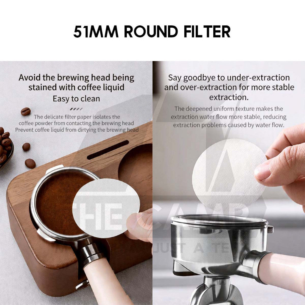 Cliton Coffee Filter Paper V60 Pour Over / 51mm Round Filter for Coffee Machine