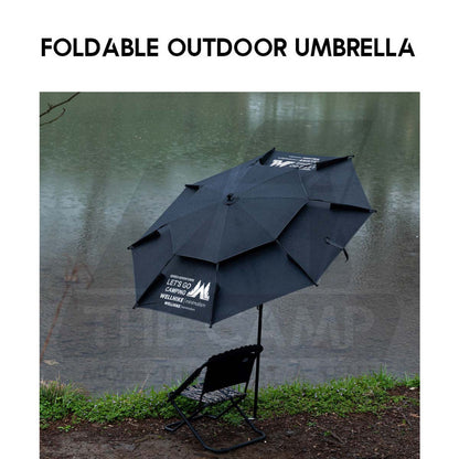 Wellhike SWS Outdoor Umbrella Screen Tarp Light Water Base Stand Parasol Camping Fishing Picnic Sunscreen Tent