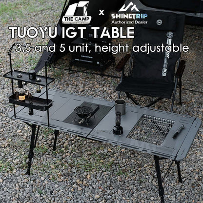Shinetrip Tuoyu Tactical IGT Table 3.5 /  5 unit  Adjustable Height Expandable Side Outdoor Camping Modular Meja A584