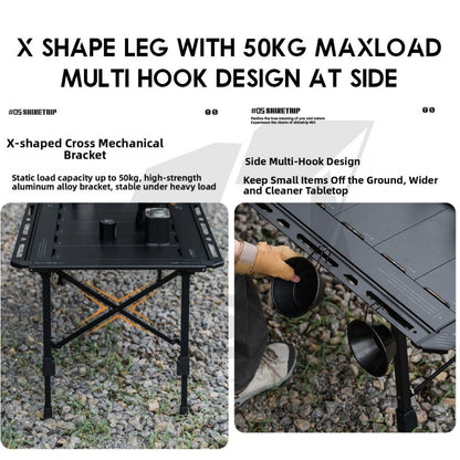 Shinetrip Tuoyu Tactical IGT Table 3.5 /  5 unit  Adjustable Height Expandable Side Outdoor Camping Modular Meja A584