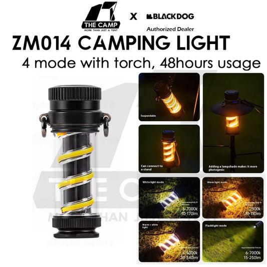Blackdog ZM014 Camping Light with Torch Flashlight Outdoor Camping Ambient Atmosphere Lamp Lampu CBD2550ZM014