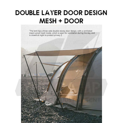 Naturehike Cloud Vessel Rear Car Tunnel Tent 2 in 1 Outdoor Camping Khemah Kereta CNH22ZP013