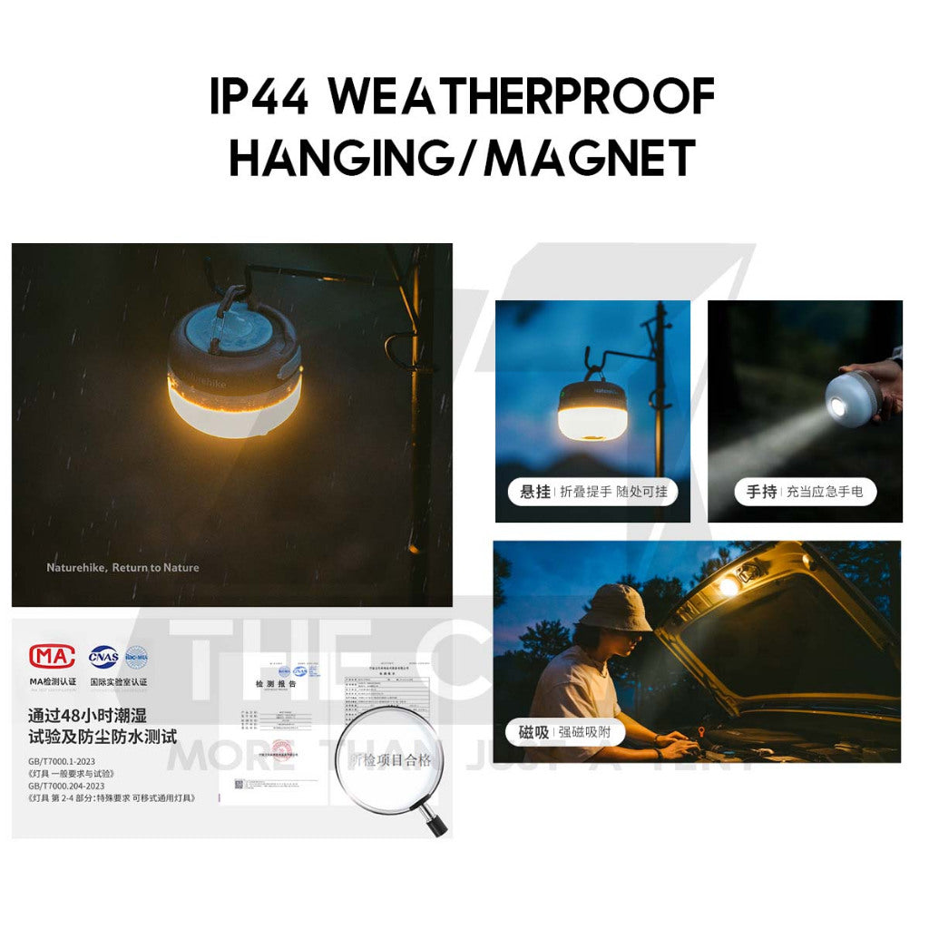 Naturehike Star Dome Light Outdoor Camping Lamp Lantern Hanging Magnet LED Multimode Lampu Torch Flashlight CNK2550ZM016