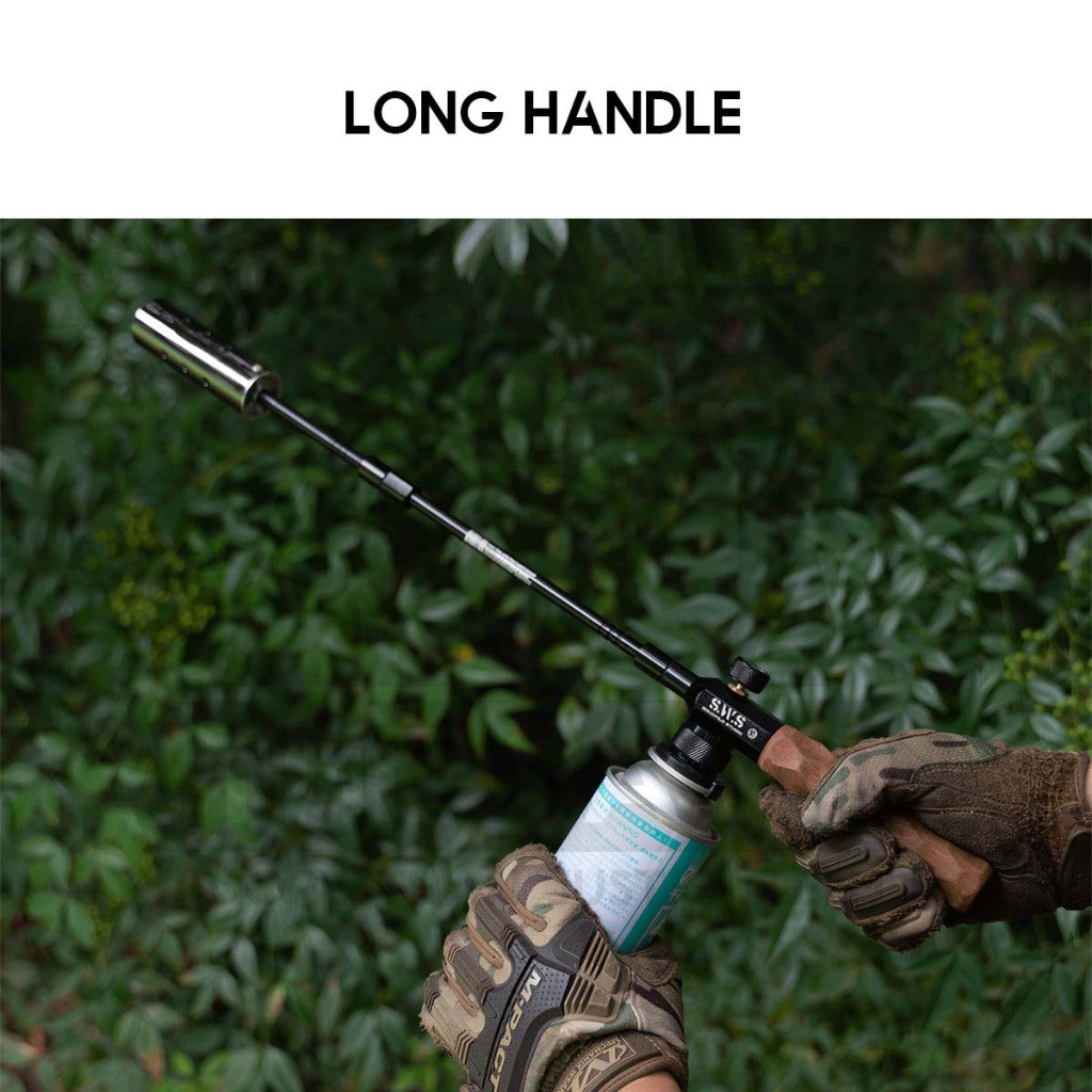 Wellhike SWS Flame Torch Gun Outdoor Camping High Power Firepit Fire Pit Burner Gas Adaptor Butane Flame Thrower