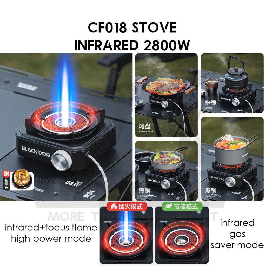 Blackdog Stove Mini Cassette Infrared 3100W 3500W 3300W 2900W 2800W CBD2300CW013 CBD2300012 CBD2550CF014 CBD2550CF015