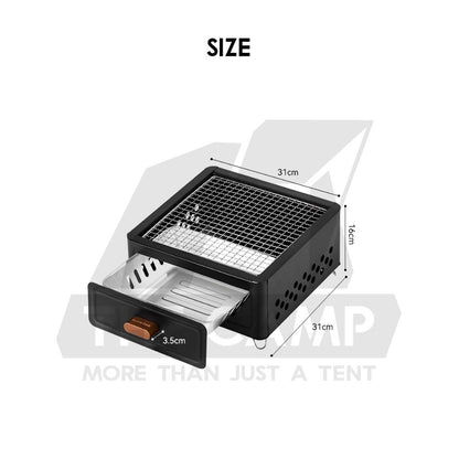 Blackdog Charcoal BBQ Grill Fire Pit Stove Outdoor Camping Folding Foldable Barbecue Firepit CBD2450CF010 CBD2300CF011
