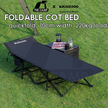Blackdog Folding Cot Bed Quick Fold 70cm Width Foldable Sleeping Mat Outdoor Camping Mattress Katil Tilam CBD2550WS059