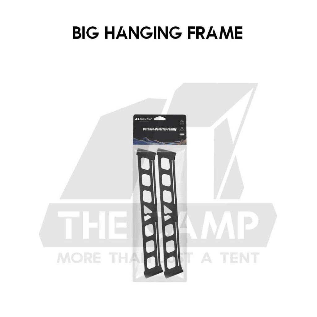 Shinetrip Outdoor Triangle Hanging Rack Aluminum Mesh Camping Hanger Tripod Shelf Stand Tableware Organizer